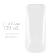 Sztuczne paznokcie i akcesoria - Tipsy ultra clear UF 100 szt U851 - miniaturka - grafika 1