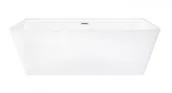 Wanny - Corsan Wanna przyścienna ISEO 170x79 z szeroką krawędzią i wykończeniem białym E019XL - miniaturka - grafika 1