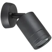 Lampy ogrodowe - Polux Kinkiet ogrodowy OLIMP SG674B 1xGU10 INOX czarny kierunkowy >> DARMOWA DOS (208781) - miniaturka - grafika 1