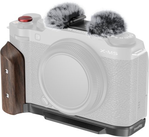 Brimarex SmallRig 5260 zestaw płytka montażowa L-kształtna + drewniany uchwyt do FUJIFILM X-M5 kolor czarny