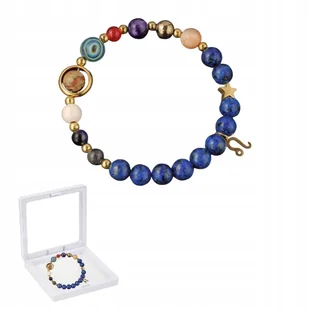 Bransoletka Zodiakalna Lew Kolorowe Koraliki Unisex Elastyczna w Pudełku - Bransoletki Bransoletka Zodiakalna Lew Kolorowe Koraliki Unisex Elastyczna w Pudełku - Bransoletki - miniaturka - grafika 1