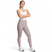 Legginsy - Damskie legginsy treningowe Under Armour Motion UHR Legging - beżowe - miniaturka - grafika 1
