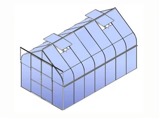 VITAVIA szklarnia ogrodowa Diana 11500, zielona - 11,5 m2, (2,57 m x 4,45 m) szkło hartowane + baza - Szklarnie ogrodowe VITAVIA szklarnia ogrodowa Diana 11500, zielona - 11,5 m2, (2,57 m x 4,45 m) szkło hartowane + baza - Szklarnie ogrodowe - miniaturka - grafika 8