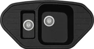 Zlewozmywaki - Zlew PLADOS CORTINA CZARNY MAT (black mat 70) (SP098170) - miniaturka - grafika 1