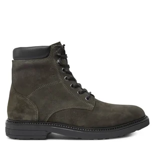 Kozaki Tommy Hilfiger Outdoor Suede FM0FM05193 Zielony - Buty zimowe męskie - miniaturka - grafika 1