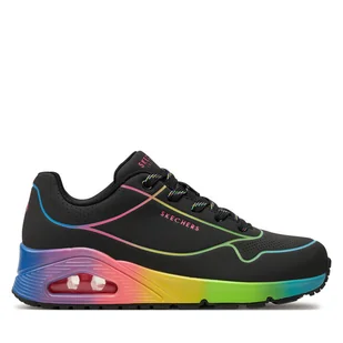 Sneakersy Skechers Uno Pop Of Sunshine 155148/BKMT Czarny - Sneakersy damskie - miniaturka - grafika 1
