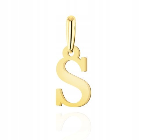 ZŁOTA ZAWIESZKA LITERKA S 585