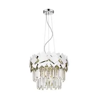 Lampy sufitowe - Zuma Line Szklana LAMPA wisząca QUASAR P0506-05A-F4AC okrągła OPRAWA glamour ZWIS crystals srebrny przezroczysty P0506-05A-F4AC - miniaturka - grafika 1