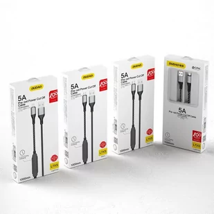 Dudao kabel USB - micro USB 5 A 1 m timer wyłącznik czasowy 1 - 5 godzin czarny (L7xsM) - Kable USB - miniaturka - grafika 4