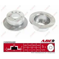Tarcze hamulcowe - Tarcza hamulcowa ABE C4W006ABE - miniaturka - grafika 1