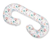 Poduszki do karmienia - Poduszka Ciążowa Typu C Poduszka Dla Kobiet W Ciąży I Do Karmienia- Misie Niebieskie - miniaturka - grafika 1