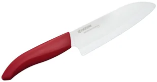 Kyocera Santoku 14cm czerwona rączka, Kuchenny Nóż pojedynczy ceramiczne - Noże kuchenne - miniaturka - grafika 2