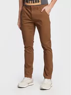 Spodnie męskie - Blend Spodnie materiałowe Multiflex 20714235 Brązowy Regular Fit - miniaturka - grafika 1