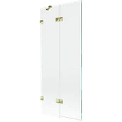 Parawany nawannowe - Mexen Lunar parawan nawannowy 2-skrzydłowy lewy 80 x 150 cm, transparent, złoty - 897-080-100-50-00-L - miniaturka - grafika 1