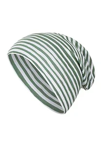 Sterntaler Czapka typu beanie unisex w paski, zielona, 49 - Czapki damskie - miniaturka - grafika 1