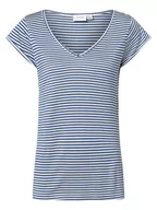 Koszulki i topy damskie - Vila - T-shirt damski, niebieski - miniaturka - grafika 1