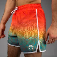Spodnie sportowe męskie - Venum Spodenki Board Shorts Octane Sunset Orange/Sky Blue - miniaturka - grafika 1
