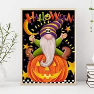 Zabawki kreatywne - Haft Diamentowy/ Obraz 5D/ Mozaika Diamentowa/ Diamond Painting - Halloween, rozm. 40x50 cm - miniaturka - grafika 1