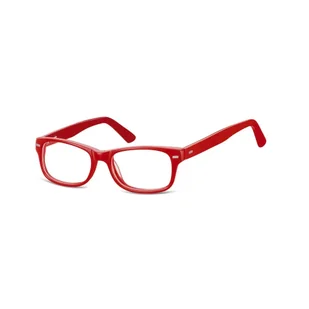 Okulary dziecięce zerówki Nerdy AK49 czerwone - Okulary dla dzieci - miniaturka - grafika 1
