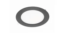 Oprawy, klosze i abażury - Oprawa downlight LED wpuszczana okrągła  7W b.neutralna 4000K (560lm) ORIS PLUS czarna Ø12cm IP20 GTV (40) - miniaturka - grafika 1