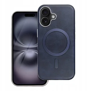 Futerał GENTLEMAN MAG COVER kompatybilny z MagSafe do IPHONE 12 granatowy - Etui i futerały do telefonów - miniaturka - grafika 1