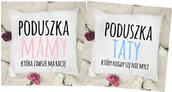 Gadżety dla niej i dla niego - zestaw dwóch poduszek dla mamy i taty - miniaturka - grafika 1