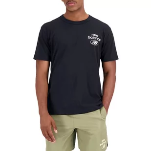 Koszulka New Balance MT31518BK - czarna - Koszulki męskie - miniaturka - grafika 1