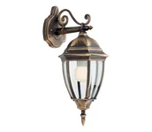 Lampy ogrodowe - Redo 9605 - Kinkiet zewnętrzny SEVILLA 1xE27/42W/230V IP44 złoty/patyna - miniaturka - grafika 1
