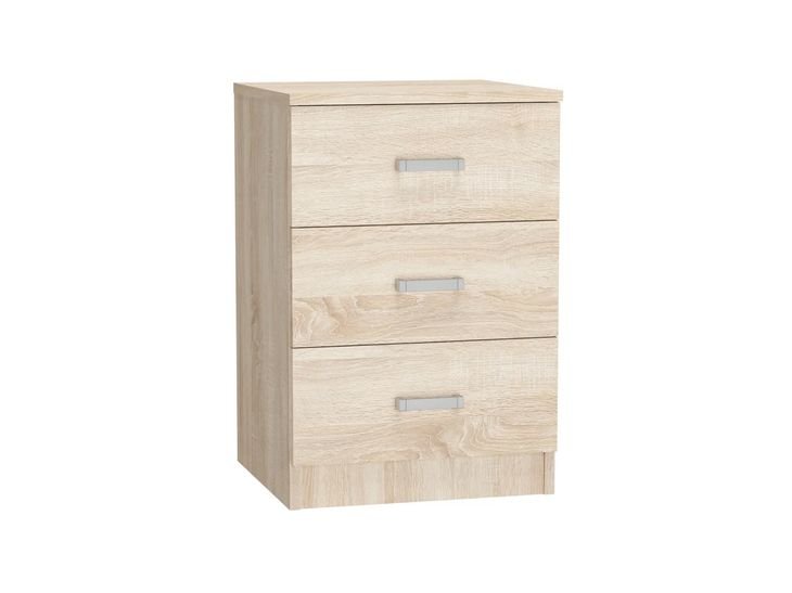 Komoda 3 Szuflady 42*40*62 Cm Szafka Dąb Sonoma Mat Komoda Pojemna Loft