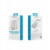 Powerbanki - Forever Power Bank Bezprzewodowy Matb-400 20W 10000 Mah Biały - miniaturka - grafika 1