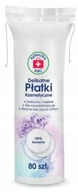 Waciki, płatki i patyczki kosmetyczne - Płatki kosmetyczne delikatne x 80 szt (Apteczka ABC) - miniaturka - grafika 1