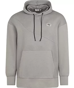 FILA Męska bluza z kapturem THIERS Oversized Hoody, Gull, M - Bluzy męskie - miniaturka - grafika 1