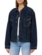 Kurtki damskie - G-STAR RAW Damska kurtka dżinsowa oversize, Niebieski (D23643-D317-G114 worn in kingfisher), XL - miniaturka - grafika 1