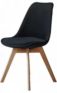 Krzesło skandynawskie MONZA BLACK Pro SMOKE - Krzesła - miniaturka - grafika 1