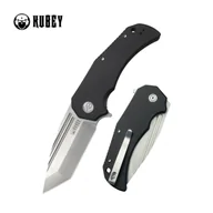 Noże - Nóż składany Kubey Bravo One Tanto Black G10, Bead Blasted AUS-10 by Mikkel Willumsen (KU318A) - miniaturka - grafika 1