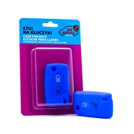 Etui na klucze - CARSAFETY ETUI SILIKONOWE NA KLUCZYK DO CITROEN PEUGEOT 207 308 407 - miniaturka - grafika 1