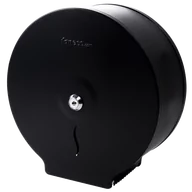Stojaki i wieszaki na papier toaletowy - Pojemnik na papier toaletowy Faneco HIT Black Midi stal czarna - miniaturka - grafika 1