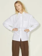 Koszule damskie - camicie donna jjxx 12200353 relaxed shirt white - miniaturka - grafika 1