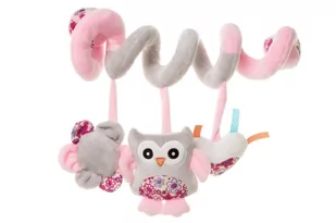 4Baby Op07 P&E Spiralka Pluszowa Spiral Toy Owl - Grzechotki dla dzieci - miniaturka - grafika 1