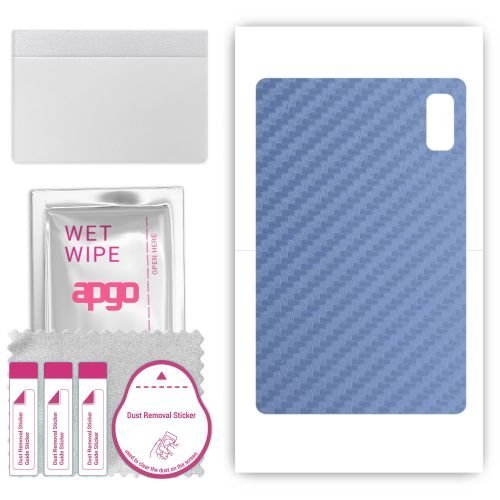 folia naklejka skórka strukturalna na TYŁ do HTC A103 Plus - Carbon Granatowy - apgo SKINS