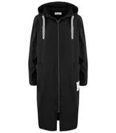 Bluzy damskie - Cienka długa bluza z dłuższym tyłem i kapturem PAOLA - miniaturka - grafika 1