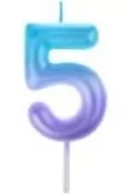 Świeczka 5 ombre - Kinder party - miniaturka - grafika 1