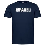 Koszulki męskie - Koszulka męska HEAD Padel Font JR, Bleu, S - miniaturka - grafika 1