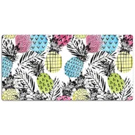 Podkładki na biurko - Mata ochronna na biurko Kolorowe ananasy 120x60 cm, Dywanomat - miniaturka - grafika 1