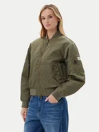Kurtki damskie - Guess Jeans Kurtka bomber W5RL81 WHAA2 Khaki Regular Fit - miniaturka - grafika 1