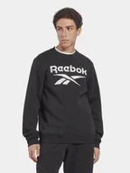 Bluzy męskie - Bluza bez kaptura męska Reebok Identity Big 100050269 XL Czarna (4066751148220). Bluzy bez kaptura męskie - miniaturka - grafika 1