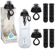 Butelki filtrujące - Butelka Filtrująca Dafi Soft 0,5L + 5 Filtrów Czarna Antracyt - miniaturka - grafika 1