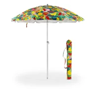 Parasole ogrodowe - Składany PARASOL PLAŻOWY nad morze OGRODOWY łamany parasol NA BALKON z pokrowcem LEKKI I SOLIDNY Tadar - miniaturka - grafika 1