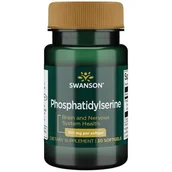 Suplementy naturalne - SWANSON Fosfatydyloseryna Phosphatidylserine 100mg 30 kapsułek - miniaturka - grafika 1