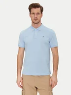 Koszulki męskie - Gant Polo Shield Piqué 2210 Błękitny Regular Fit - miniaturka - grafika 1